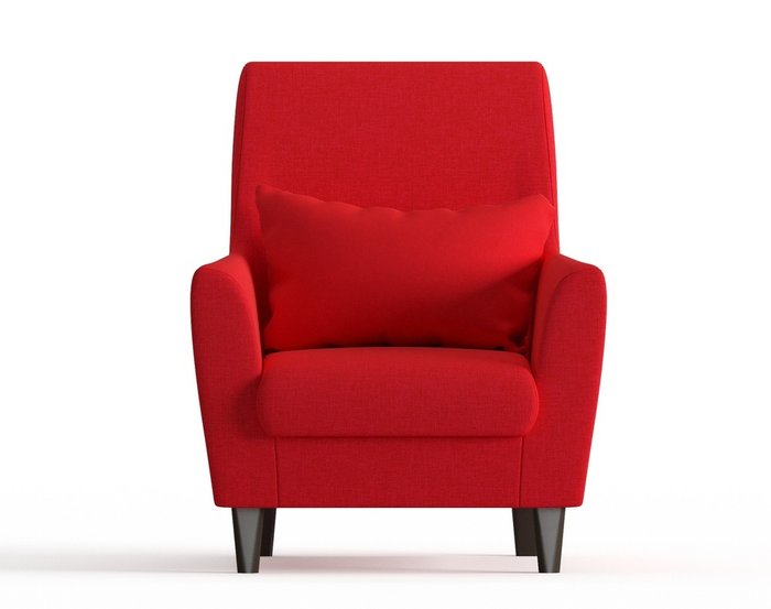 Кресло из рогожки Кастилия красного цвета - купить Интерьерные кресла по цене 10190.0