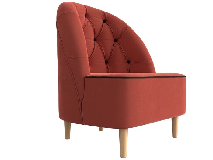 Кресло Амиса кораллового цвета - лучшие Интерьерные кресла в INMYROOM