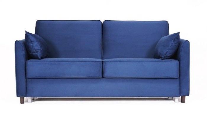 Диван-кровать Глен L синего цвета