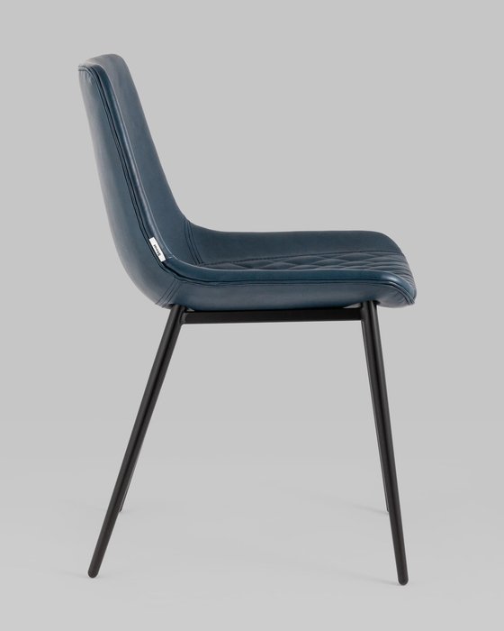 Стул Деймон темно-синего цвета - лучшие Обеденные стулья в INMYROOM