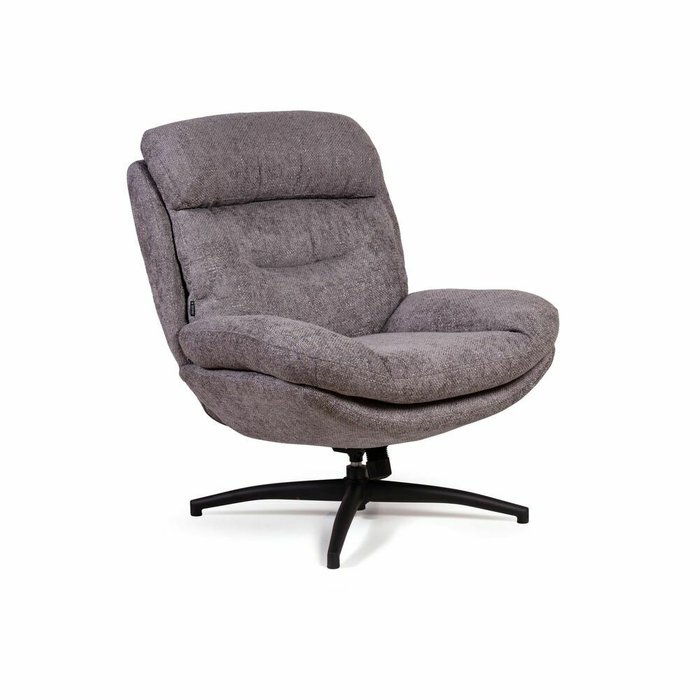 Кресло качалка с оттоманкой Magnus серого цвета - лучшие Интерьерные кресла в INMYROOM