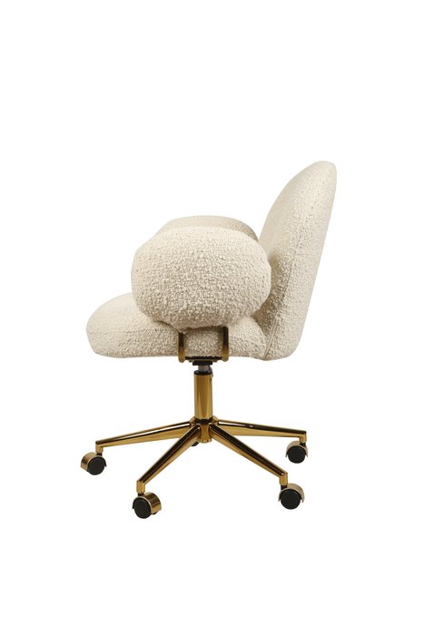 Кресло офисное Клауд молочного цвета - лучшие Офисные кресла в INMYROOM
