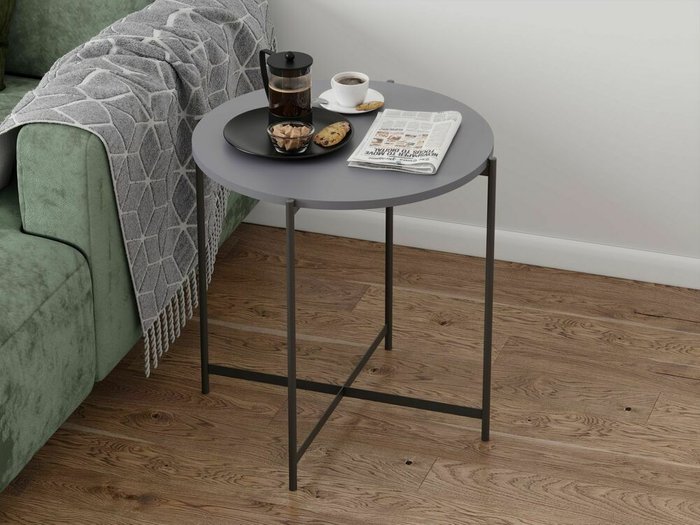 Кофейный стол серого цвета - лучшие Кофейные столики в INMYROOM
