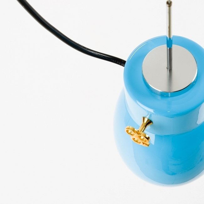 Подвесной светильник Blossom синего цвета - купить Подвесные светильники по цене 6077.0