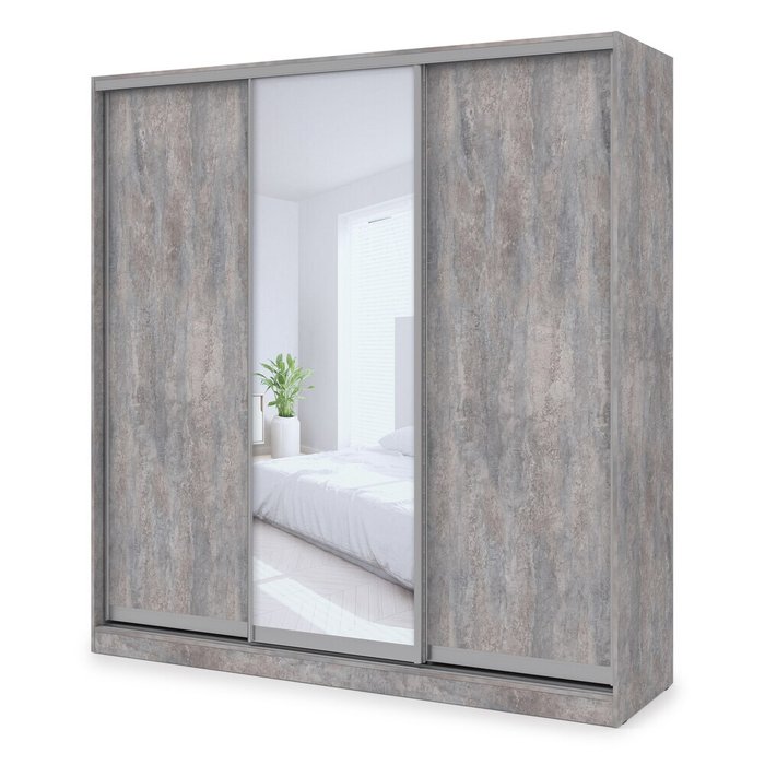 Шкаф-купе Comfort 24.8 серого цвета Шкаф-купе Comfort 24.8 серого цвета