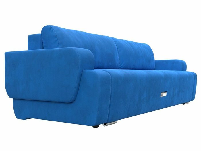 Прямой диван-кровать Ника голубого цвета - лучшие Прямые диваны в INMYROOM