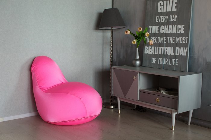 Кресло Flexy розового цвета - купить Бескаркасная мебель по цене 3990.0