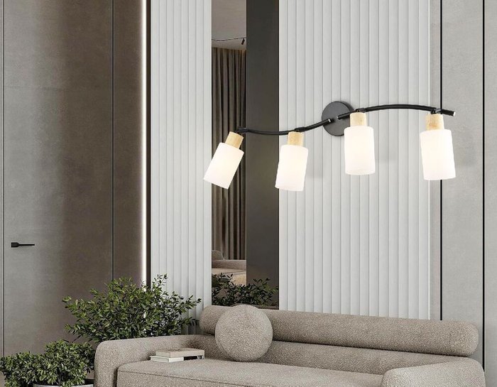 тройные споты Loft TR8723 (стекло, цвет белый) - купить Накладные споты по цене 4610