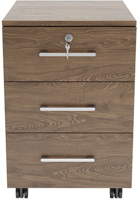 Тумба подкатная с ножками Simple коричневого цвета