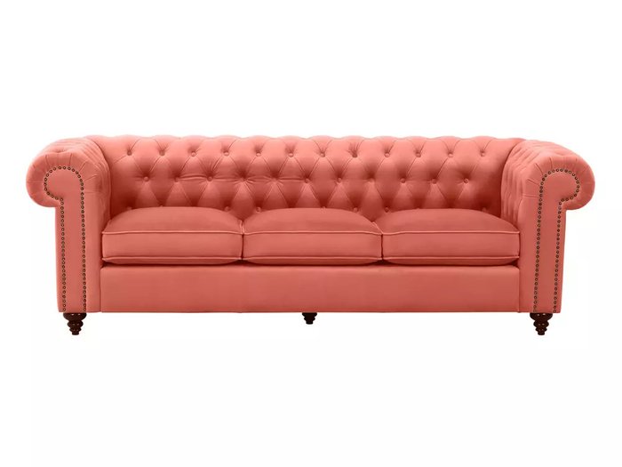 Диван Chester Classic кораллового цвета