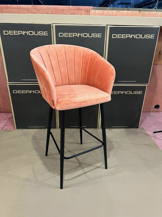 Стул барный Гарда кораллового цвета - купить Барные стулья по цене 14900.0