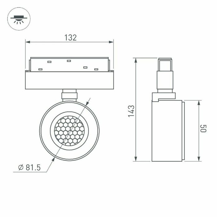 Трековый магнитный светильник Arlight MAG-ORIENT-POINT-R80-12W Day4000-MIX 048407 - купить Трековые светильники по цене 9544.0 Трековый магнитный светильник Arlight MAG-ORIENT-POINT-R80-12W Day4000-MIX 048407 - купить Трековые светильники по цене 9544.0