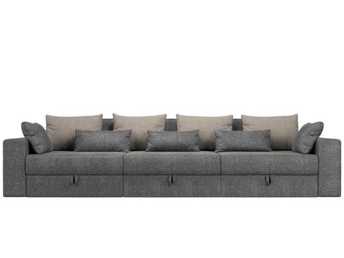 Прямой диван-кровать Мэдисон Long серо-бежевого цвета - купить Прямые диваны по цене 48990.0