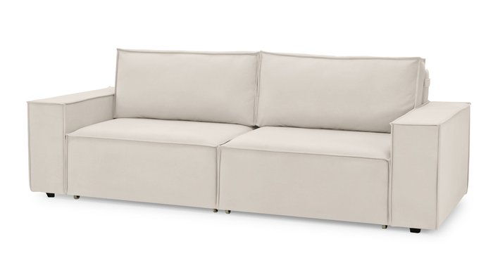Прямой диван-кровать Софт 2 молочного цвета - купить Прямые диваны по цене 54300.0