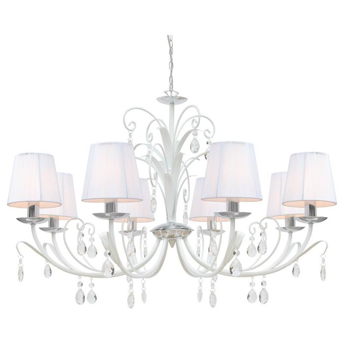 Подвесная люстра ARTE LAMP "Romana Snow" с белыми абажурами