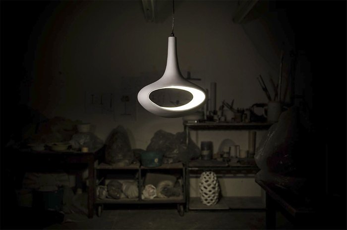 Подвесной светильник  Stylnove Ceramiche GOCCIA выполнен из керамики белого цвета - лучшие Подвесные светильники в INMYROOM