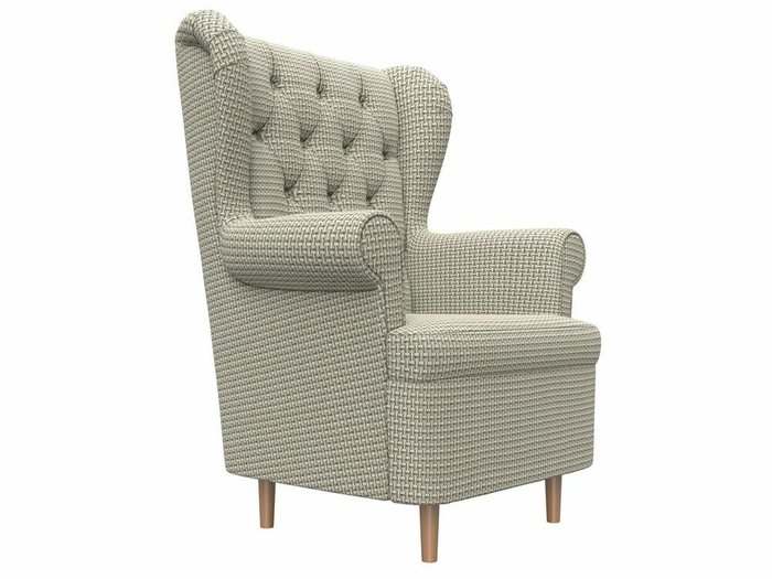 Кресло Торин Люкс серо-бежевого цвета - лучшие Интерьерные кресла в INMYROOM
