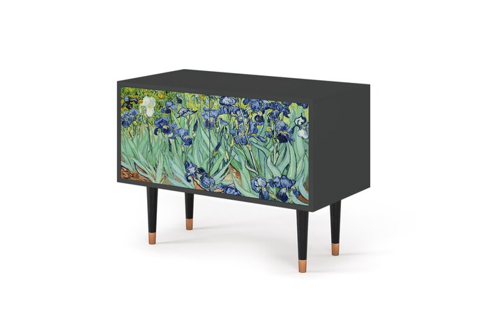 Комод S1 Irises by Vincent van Gogh с корпусом графитового цвета - купить Комоды по цене 23990.0 Комод S1 Irises by Vincent van Gogh с корпусом графитового цвета - купить Комоды по цене 23990.0