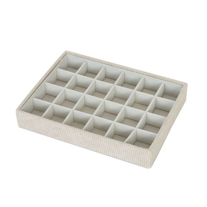 Шкатулка Бежевый полиэстер Картон 19 x 4 x 25 cm
