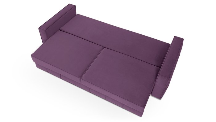 Прямой диван-кровать Диадема Лайт сиреневого цвета - купить Прямые диваны по цене 54900.0