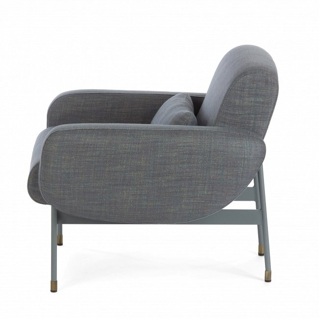 Кресло Leon серого-голубого цвета - купить Интерьерные кресла по цене 57886.0