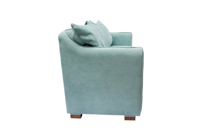 Прямой диван Arthur L бирюзового цвета - лучшие Прямые диваны в INMYROOM