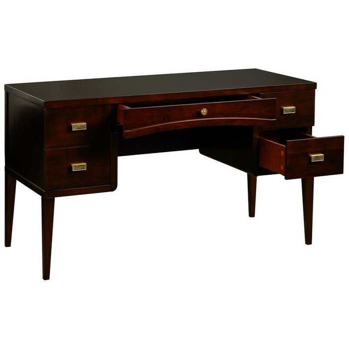 Письменный стол Mestre темно-коричневого цвета - лучшие Письменные столы в INMYROOM