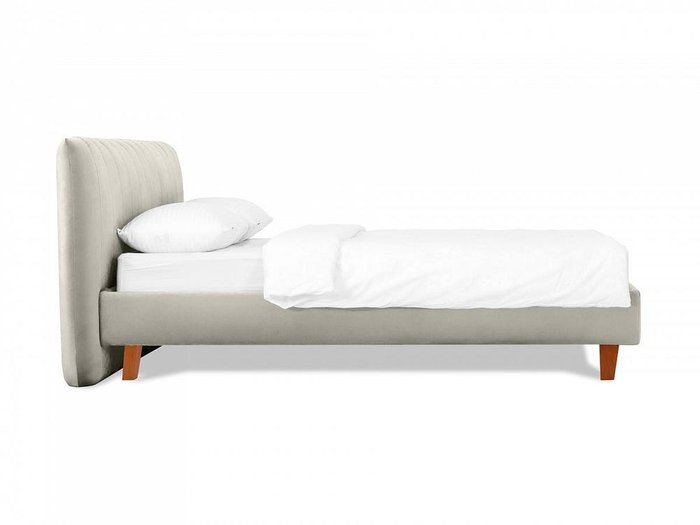 Кровать Queen II Anastasia L 160х200 светло-серого цвета - лучшие Кровати для спальни в INMYROOM
