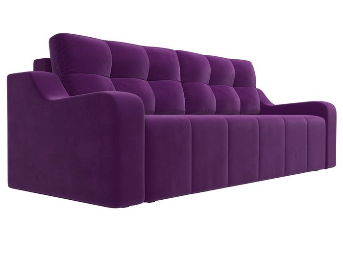 Прямой диван-кровать Итон фиолетового цвета - лучшие Прямые диваны в INMYROOM