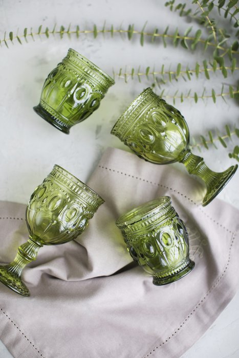 Стакан для воды Изумруд зеленого цвета - лучшие Бокалы и стаканы в INMYROOM