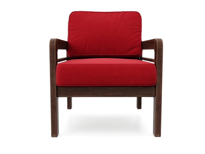 Кресло Бергер красного цвета - купить Интерьерные кресла по цене 19990.0