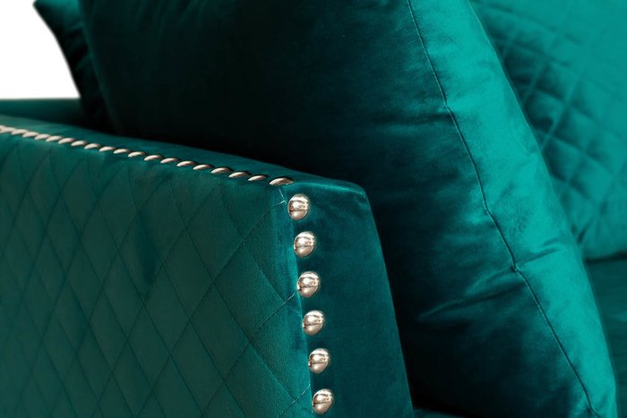 Диван трехместный Sorrento бирюзового цвета - лучшие Прямые диваны в INMYROOM