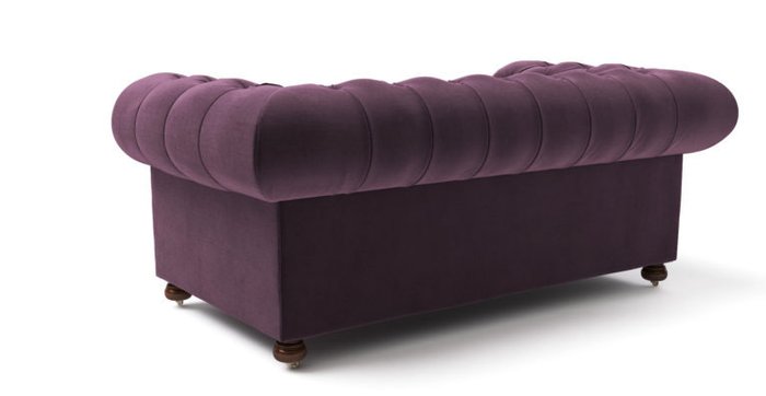  Двухместный раскладной диван Chesterfield Lux  синий - лучшие Прямые диваны в INMYROOM