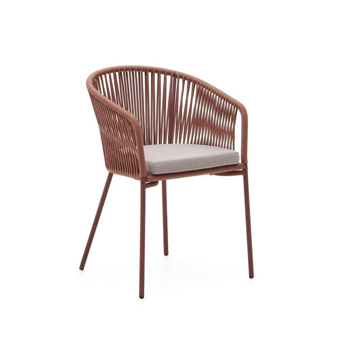 Стул Yanet коричневого цвета - купить Садовые стулья по цене 29990.0