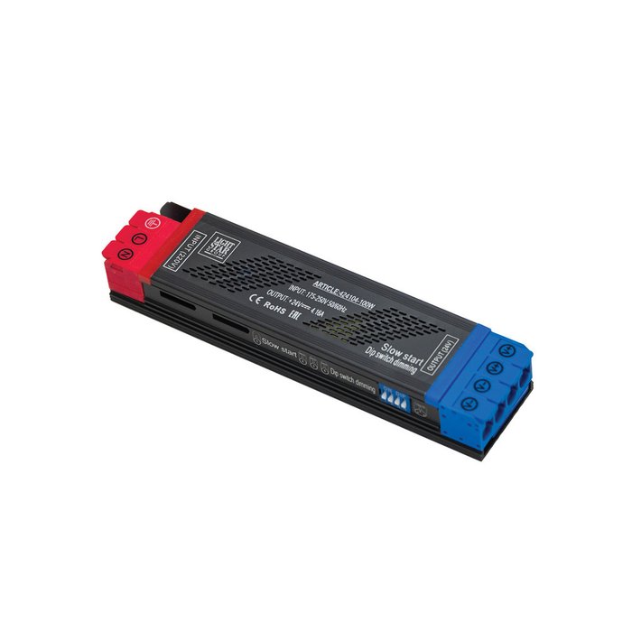 LIGHTSTAR 100W Блок питания для светодиодной ленты, 24V, с DIP, плавный пуск, степень защиты IP20