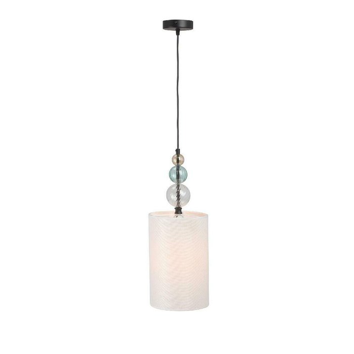 Подвесной светильник V2890-1/1S (ткань, цвет белый) - лучшие Подвесные светильники в INMYROOM