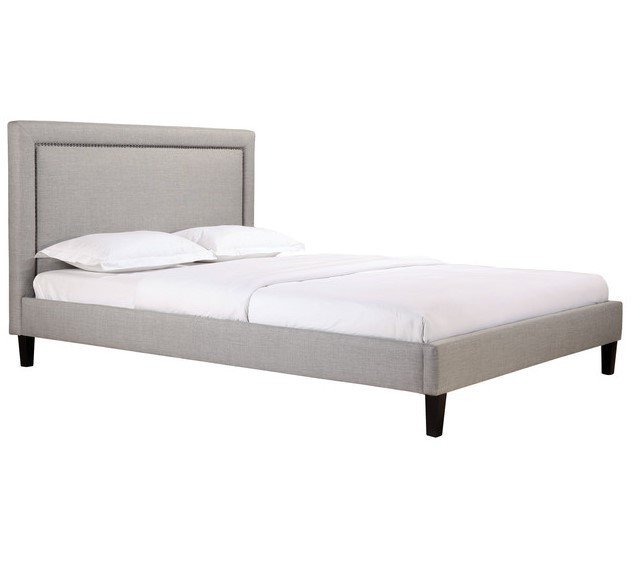 Кровать Laval Upholstered серого цвета 160х200 - купить Кровати для спальни по цене 90000.0