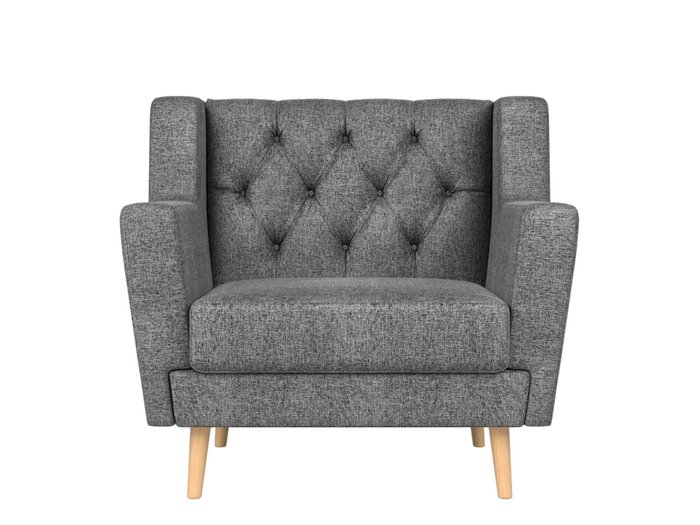 Кресло Брайтон Люкс серого цвета - купить Интерьерные кресла по цене 24999.0