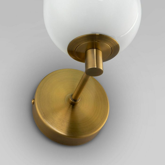 Настенный светильник со стеклянным плафоном 60161 латунь Loona - купить Бра и настенные светильники по цене 8990.0