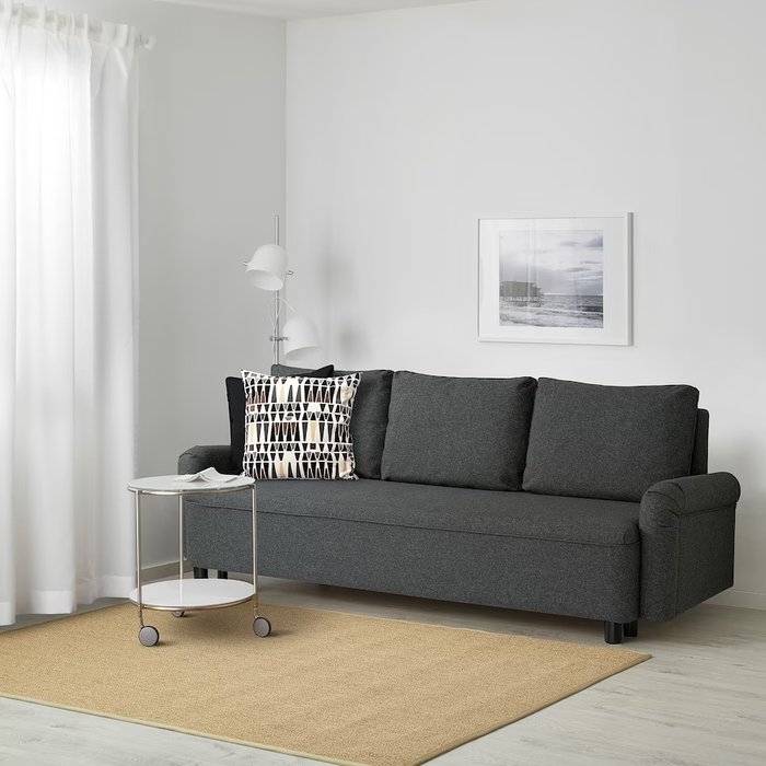 Диван-кровать Swed House темно-серого цвета - купить Прямые диваны по цене 54990.0
