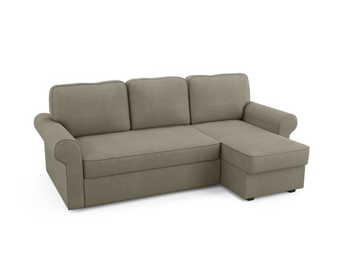 Угловой диван-кровать Tulon серо-бежевого цвета - купить Угловые диваны по цене 79200.0
