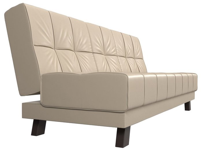 Прямой диван-кровать Винсент бежевого цвета (экокожа) - лучшие Прямые диваны в INMYROOM