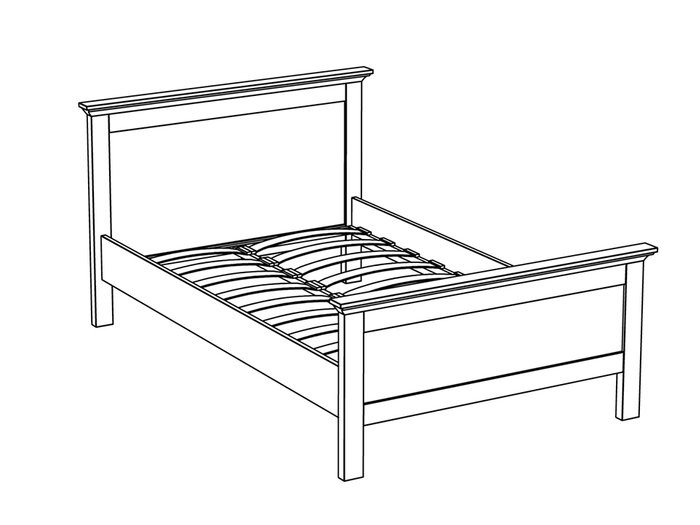 Кровать "Reina" 120х200 см - лучшие Кровати для спальни в INMYROOM