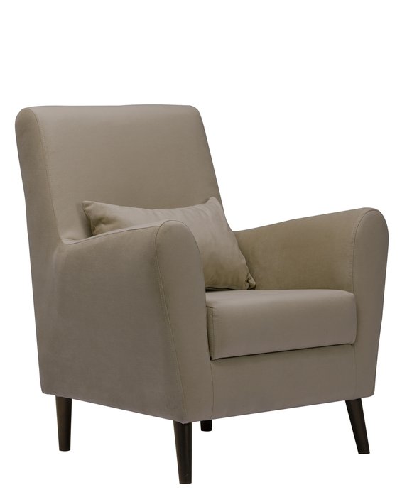 Кресло Либерти темно-бежевого цвета - купить Интерьерные кресла по цене 11680.0