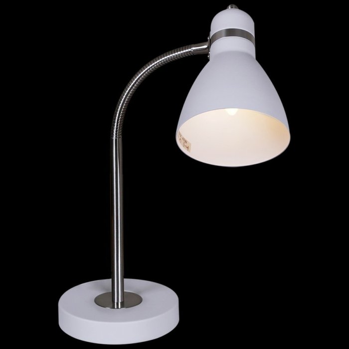 Настольная лампа 02289-0.7-01 WT (металл, цвет белый) - купить Рабочие лампы по цене 3040.0