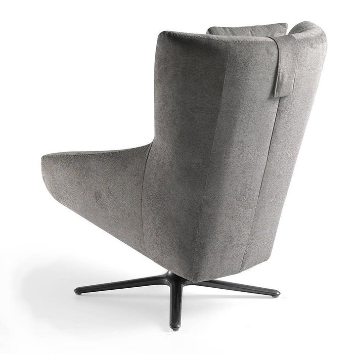 Кресло в обивке из ткани серого цвета - лучшие Интерьерные кресла в INMYROOM