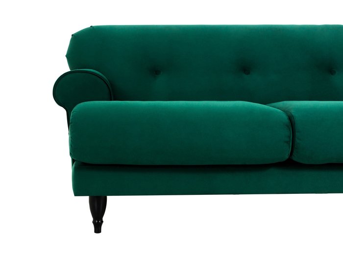 Двухместный диван Italia зеленого цвета - лучшие Прямые диваны в INMYROOM