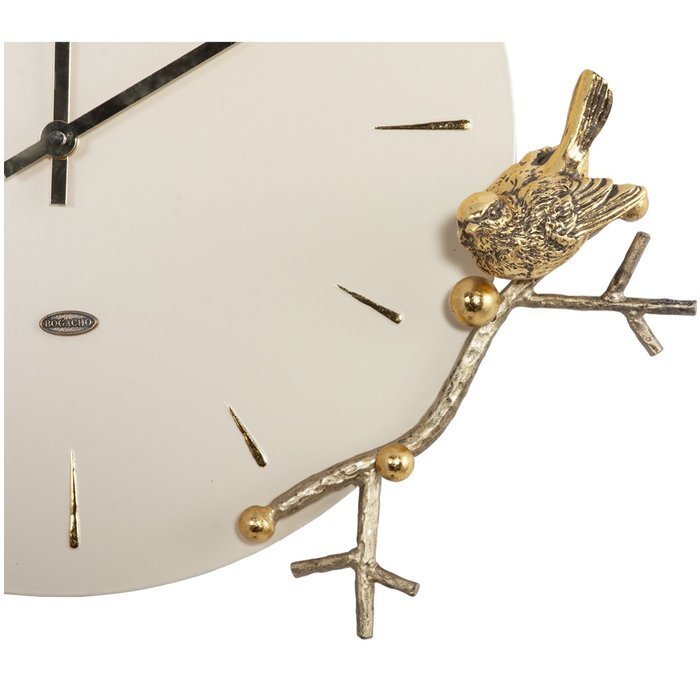 Часы настенные Терра бело-бронзового цвета - купить Часы по цене 10198.0