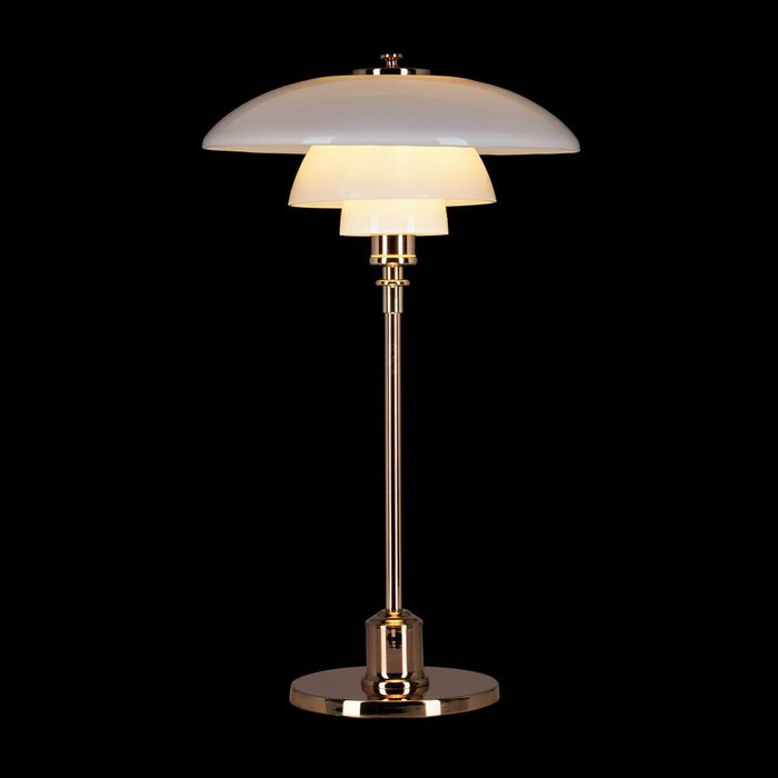 Настольная лампа Ракурс с белым плафоном  - купить Настольные лампы по цене 20400.0