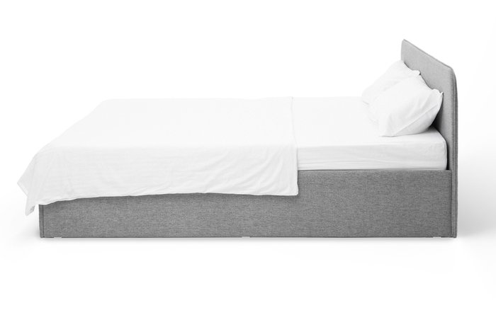 Кровать Rafael 160х200 серого цвета без подъёмного механизма  - лучшие Кровати для спальни в INMYROOM